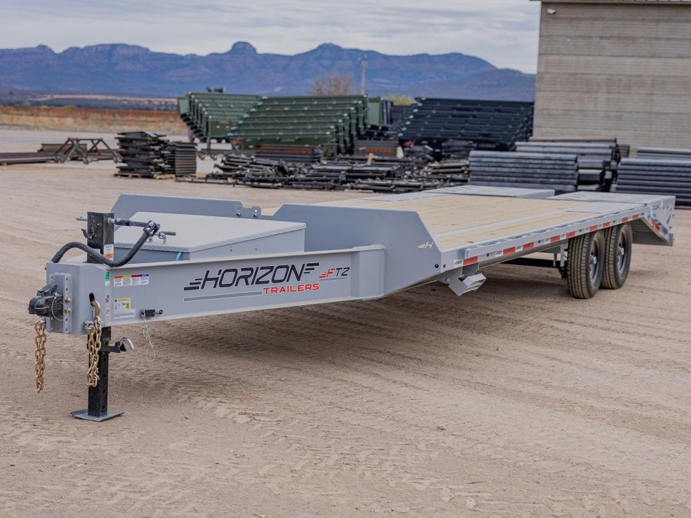 24' Horizon FTZ Bumper Pull Deckover Trailer Mega Ramps - (2) 7K Axles - Bumper Pull Deckover/DO 7K MR - Stryker Dealership Group