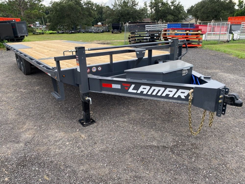 24' Lamar F8 Bumper Pull 14k Deck-over 2 7k Axles 134739 - Equipment Trailers - Stryker Dealership Group