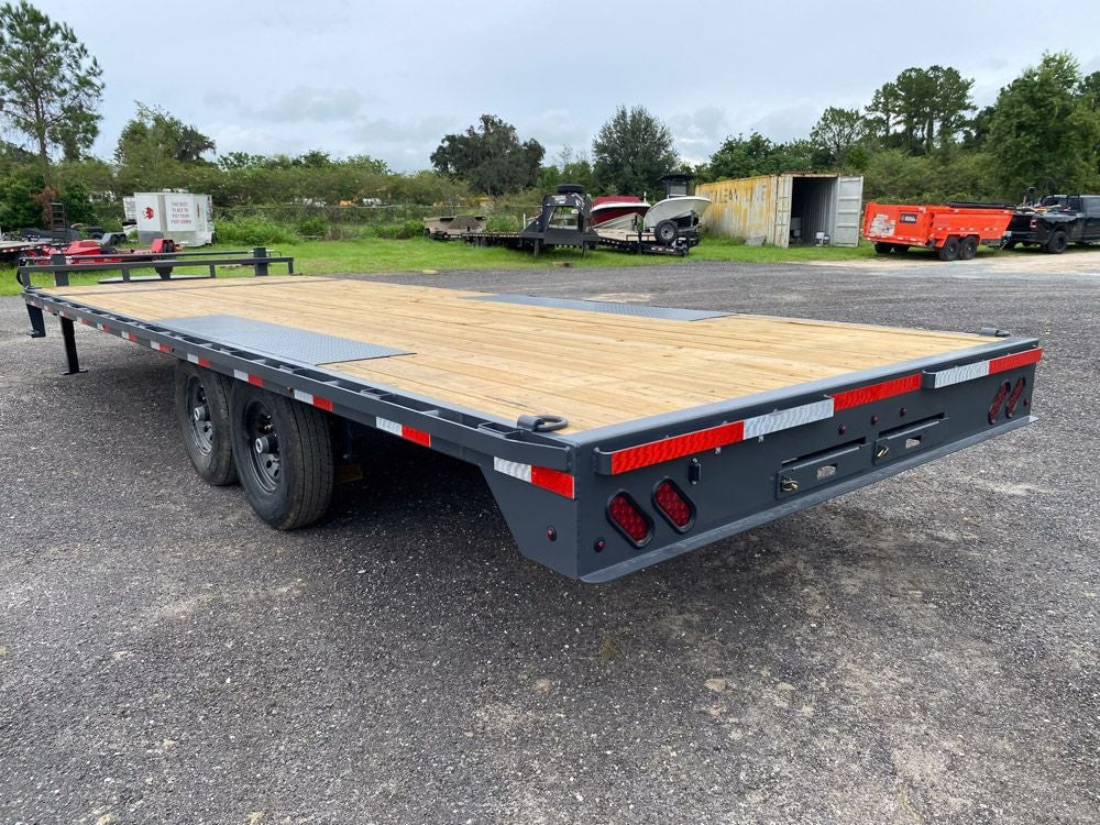 24' Lamar F8 Bumper Pull 14k Deck-over 2 7k Axles 134739 - Equipment Trailers - Stryker Dealership Group