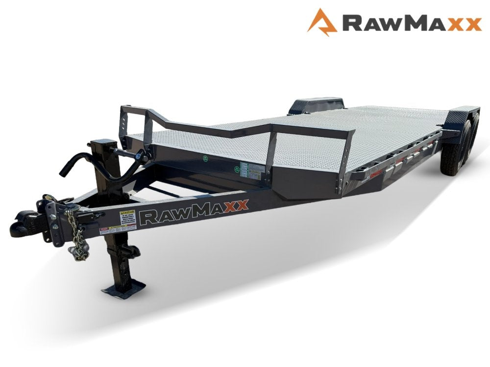 24' RawMaxx ECX Equipment Trailer Slide In Ramps - (2) 8k Axles - Equipment Trailers - Stryker Dealership Group