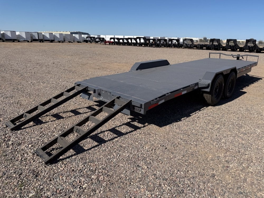 24' RawMaxx ECX Equipment Trailer Slide In Ramps - (2) 8k Axles - Equipment Trailers - Stryker Dealership Group