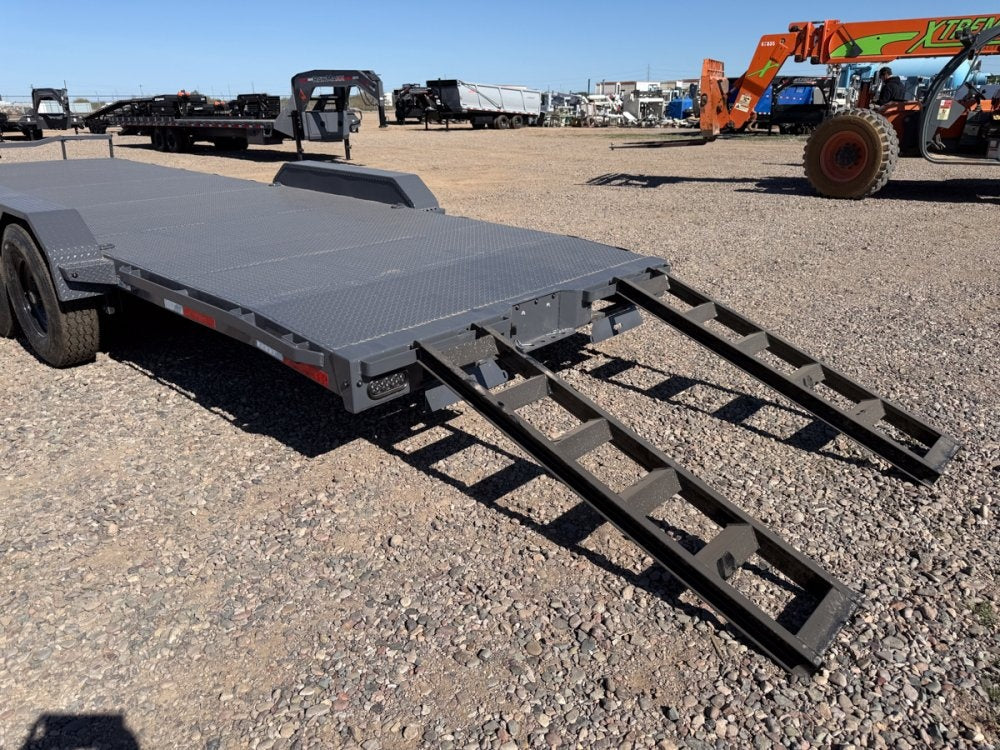 24' RawMaxx ECX Equipment Trailer Slide In Ramps - (2) 8k Axles - Equipment Trailers - Stryker Dealership Group