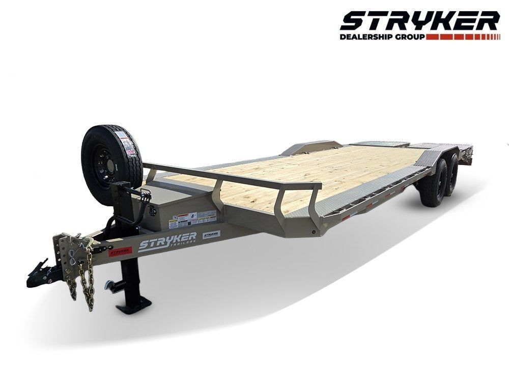 24' Stryker SET Bumper Pull Equipment Trailer DOF - (2) 7K Axles - Low Profile Equipment Trailers - Equipment Trailers - Stryker Dealership Group