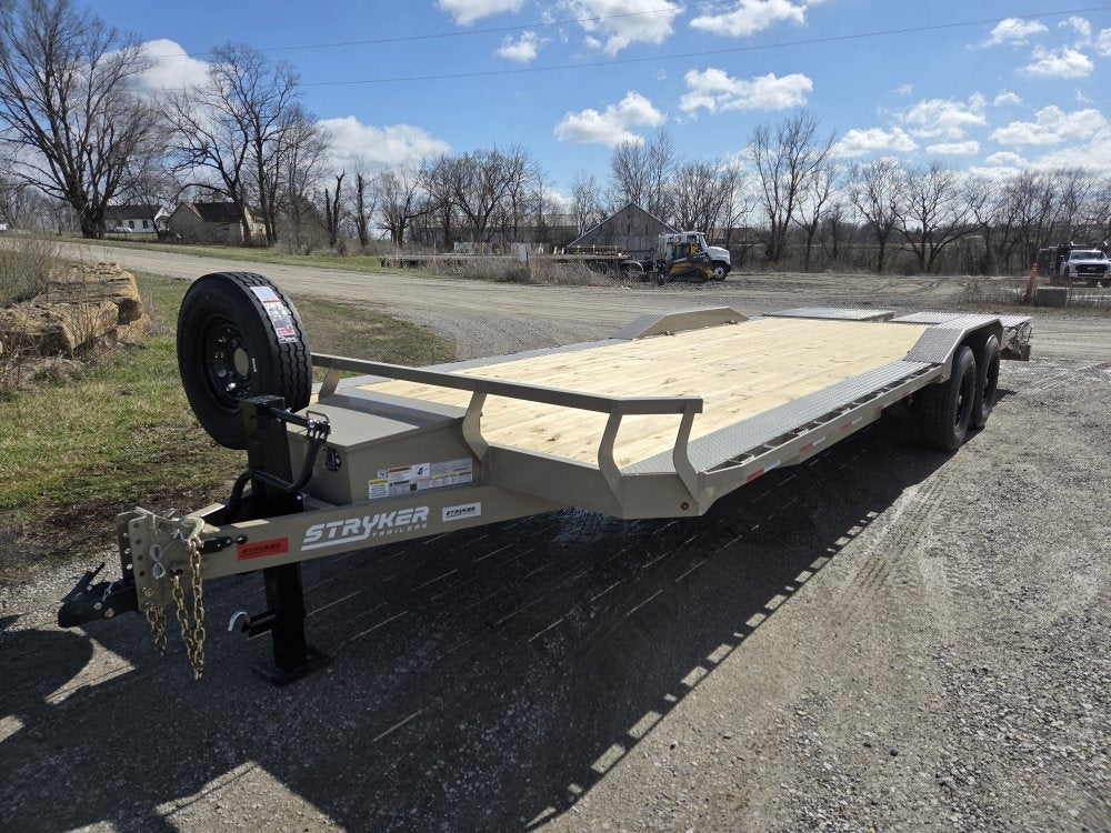 24' Stryker SET Bumper Pull Equipment Trailer DOF - (2) 7K Axles - Low Profile Equipment Trailers - Equipment Trailers - Stryker Dealership Group