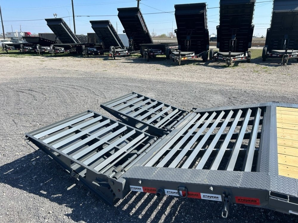 24' Stryker SET Bumper Pull Equipment Trailer DOF - (2) 8K Axles - Low Profile Equipment Trailers - Equipment Trailers - Stryker Dealership Group