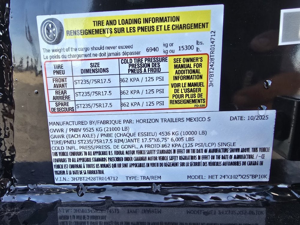 24' Tilt Equipment Trailer Bumper Pull 102" Wide (2) 10K Axles - Equipment Trailers - Stryker Dealership Group