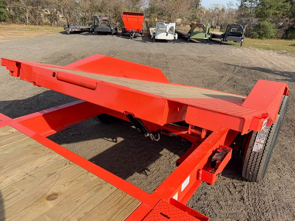 24' Tilt Equipment Trailer Bumper Pull 102" Wide (2) 10K Axles - Equipment Tilt - Stryker Dealership Group