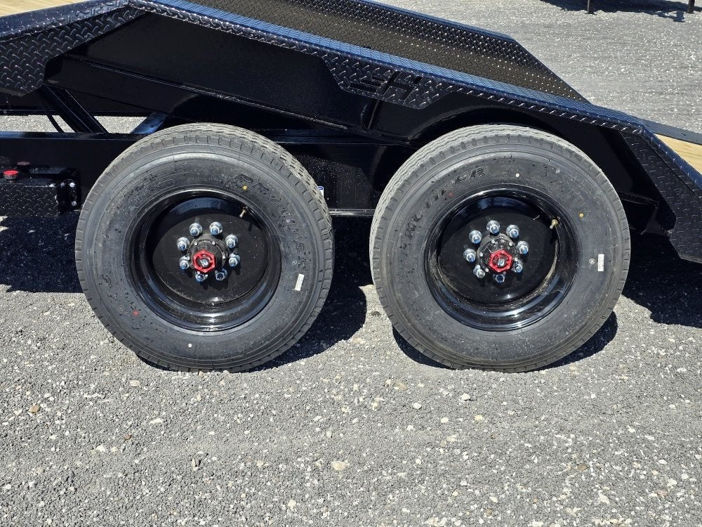 24' Tilt Equipment Trailer Bumper Pull 102" Wide (2) 10K Axles - Equipment Tilt - Stryker Dealership Group