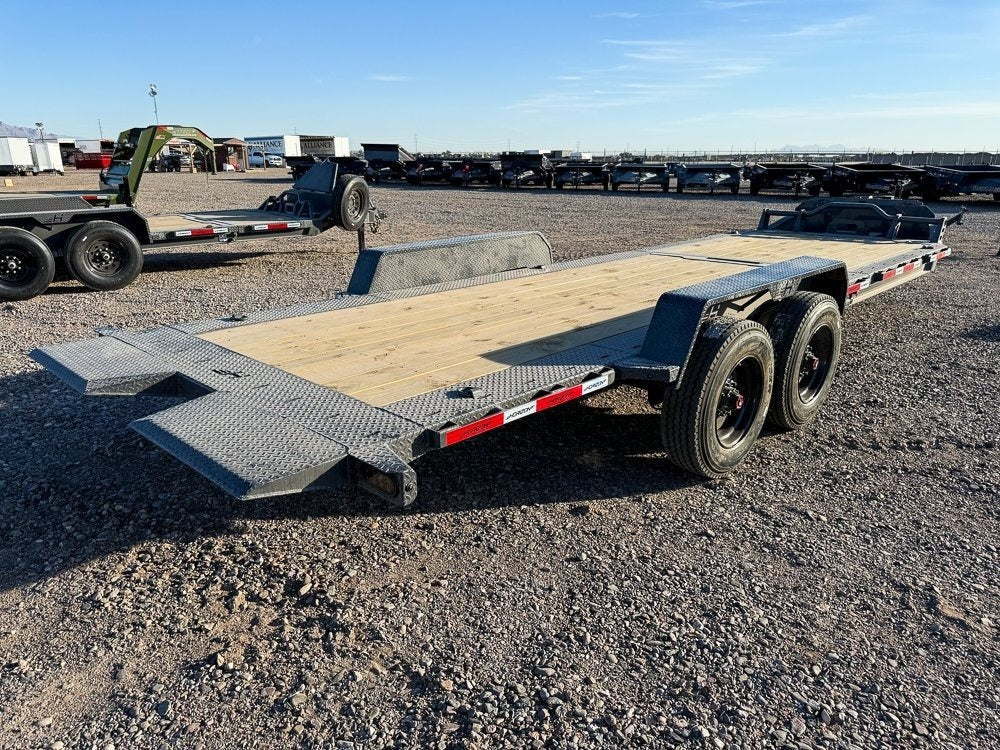24' Tilt Equipment Trailer Bumper Pull 102" Wide (2) 10K Axles - Equipment Tilt - Stryker Dealership Group