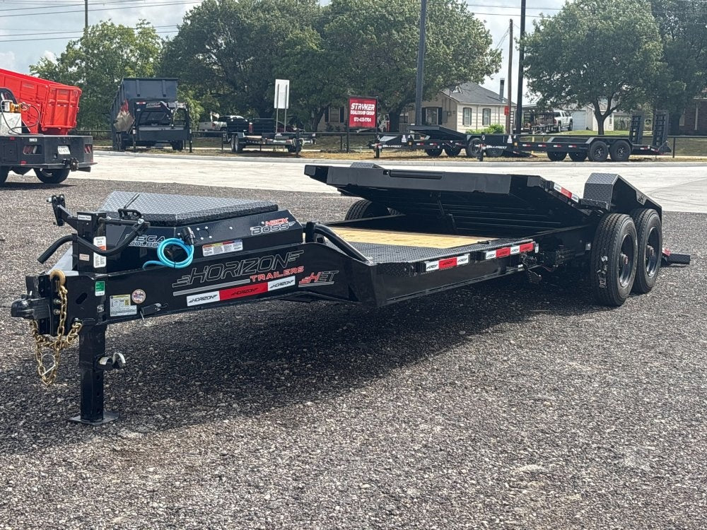 24' Tilt Equipment Trailer Bumper Pull 82" Wide (2) 10K Axles - Equipment Tilt - Stryker Dealership Group