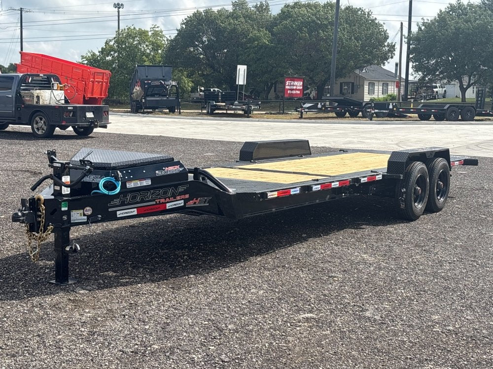 24' Tilt Equipment Trailer Bumper Pull 82" Wide (2) 10K Axles - Equipment Tilt - Stryker Dealership Group