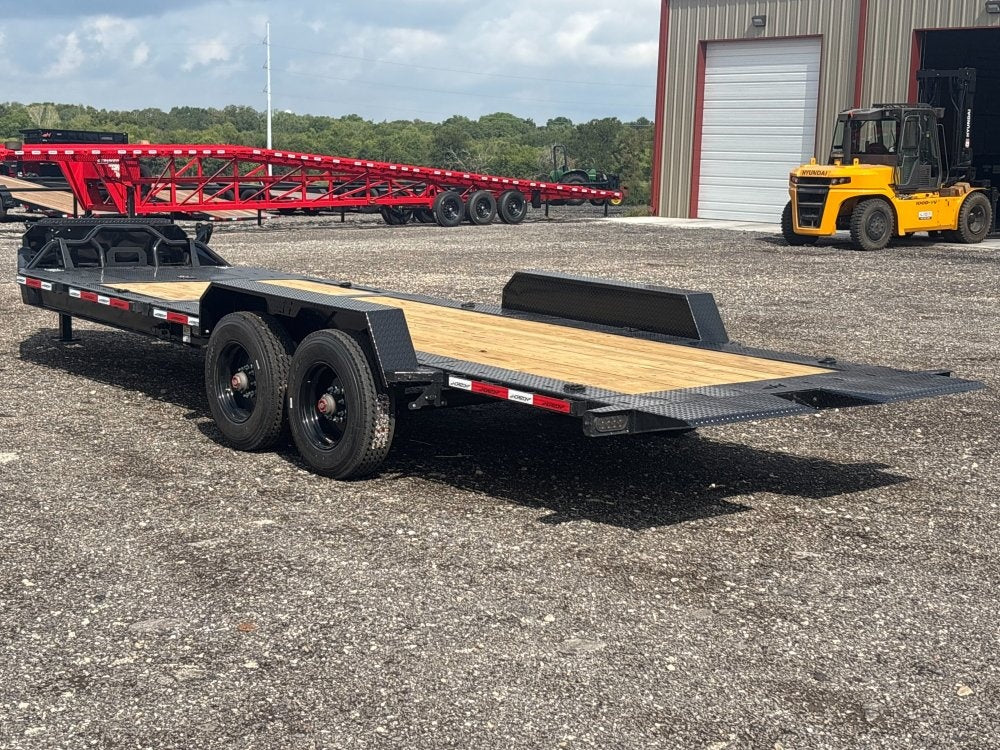 24' Tilt Equipment Trailer Bumper Pull 82" Wide (2) 10K Axles - Equipment Tilt - Stryker Dealership Group
