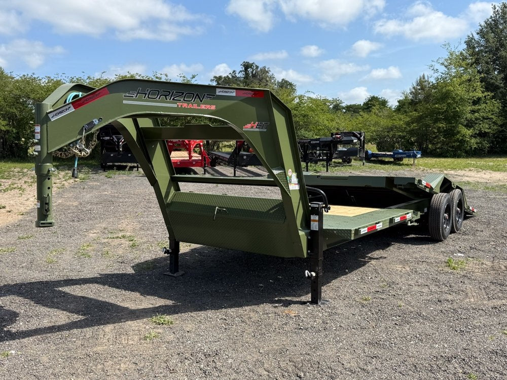24' Tilt Equipment Trailer Gooseneck 102" Wide (2) 10K Axles - Equipment Tilt - Stryker Dealership Group
