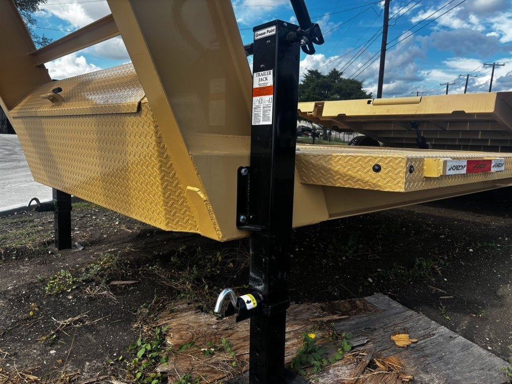 24' Tilt Equipment Trailer Gooseneck 102" Wide (2) 10K Axles - Equipment Tilt/Drive Over Fenders - Stryker Dealership Group