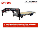 25' Stryker Gooseneck Deckover Trailer Mega Ramps - (2) 7K Axles 003904 - Stryker Dealership Group