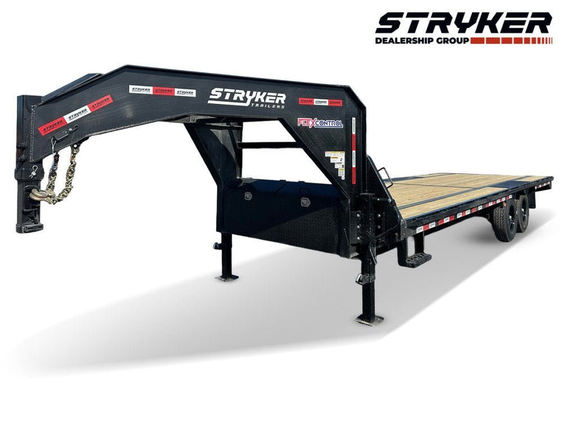 25' Stryker Gooseneck Deckover Trailer Straight Deck - (2) 7K Axles 003902 - Stryker Dealership Group