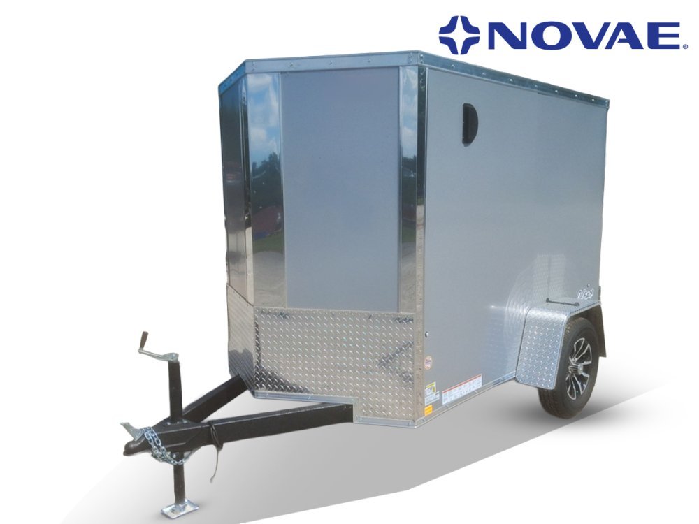 5 x 8 DX 3K Flat Top V Nose Enclosed (1) - 3500 lb Axle 155319