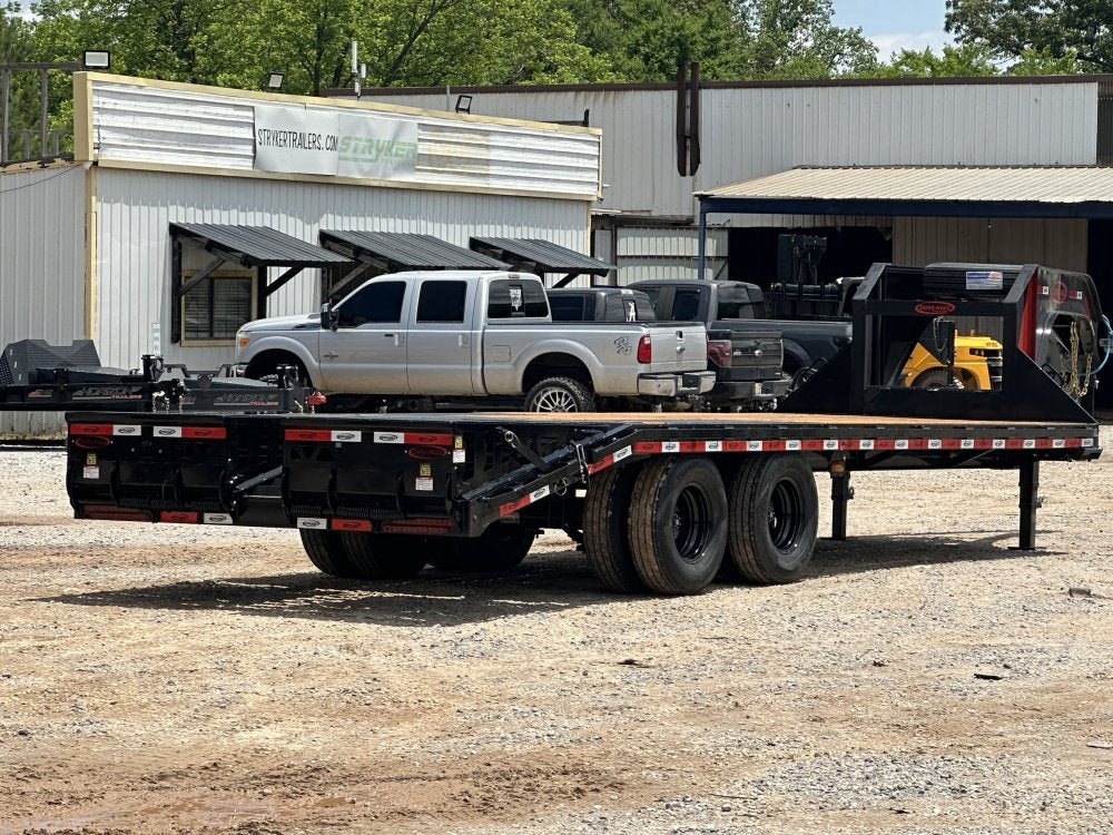 25' DKO Gooseneck Deckvoer 20' + 5' Mega Ramps (2) 12K Axles, Dual Tires - 12K MR/Deckover Trailers - Stryker Dealership Group