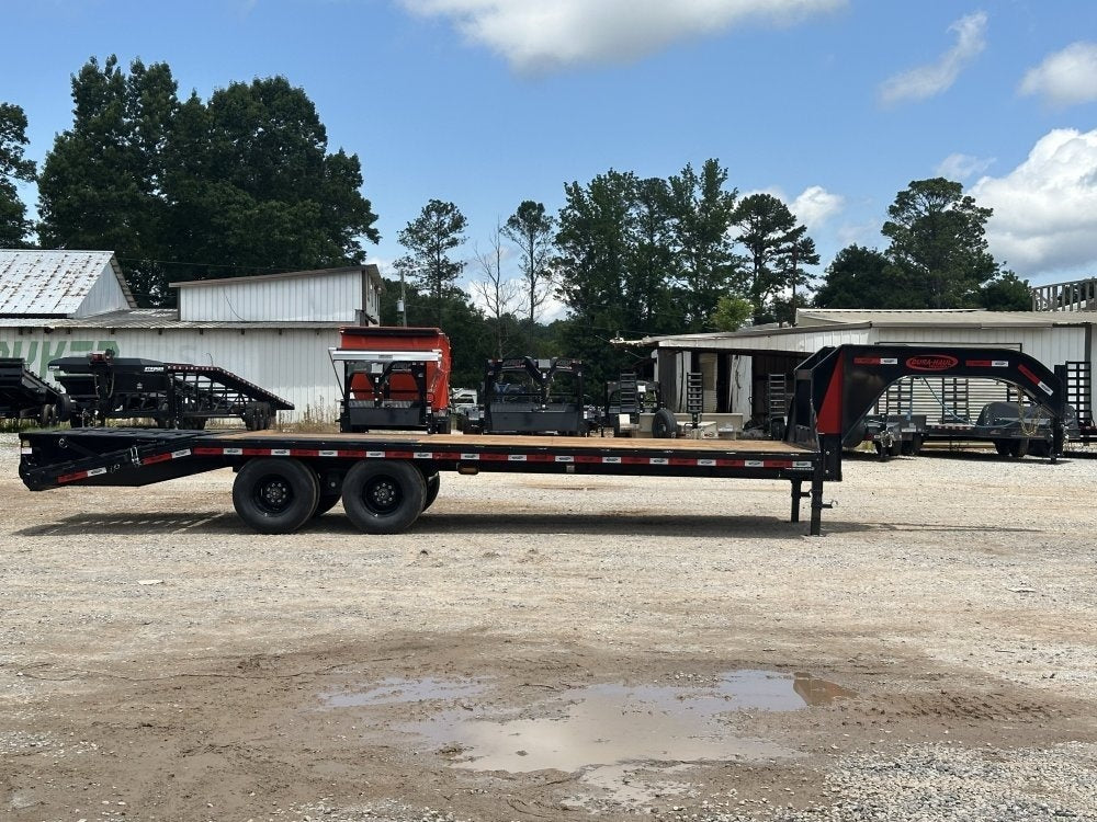 25' DKO Gooseneck Deckvoer 20' + 5' Mega Ramps (2) 12K Axles, Dual Tires - 12K MR/Deckover Trailers - Stryker Dealership Group