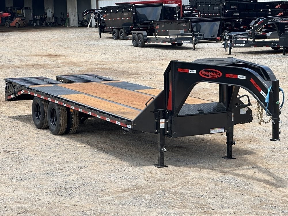 25' DKO Gooseneck Deckvoer 20' + 5' Mega Ramps (2) 12K Axles, Dual Tires - 12K MR/Deckover Trailers - Stryker Dealership Group