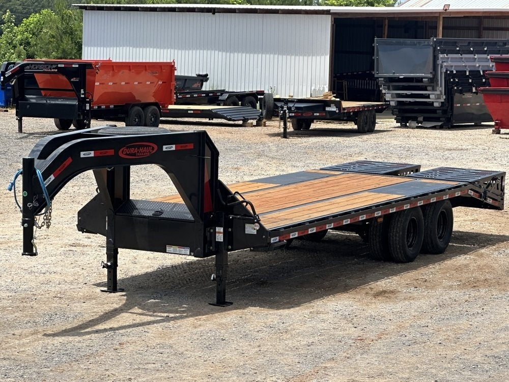25' DKO Gooseneck Deckvoer 20' + 5' Mega Ramps (2) 12K Axles, Dual Tires - 12K MR/Deckover Trailers - Stryker Dealership Group