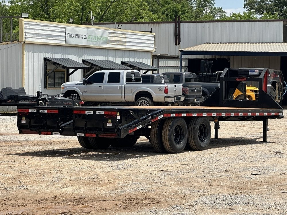 25' DKO Gooseneck Deckvoer 20' + 5' Mega Ramps (2) 12K Axles, Dual Tires - 12K MR/Deckover Trailers - Stryker Dealership Group