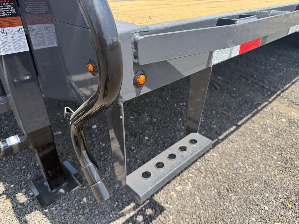 25' FD Gooseneck Mega Ramps 12k Axles Rhino Ramps - 12K MR/Deckover Trailers - Stryker Dealership Group