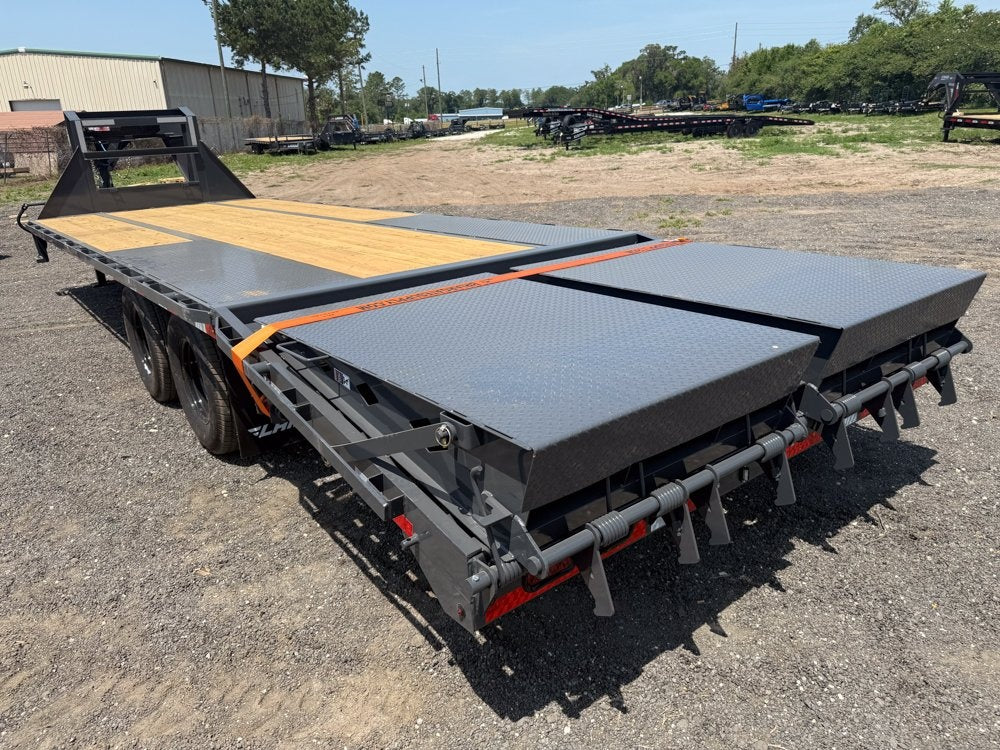 25' FD Gooseneck Mega Ramps 12k Axles Rhino Ramps - 12K MR/Deckover Trailers - Stryker Dealership Group