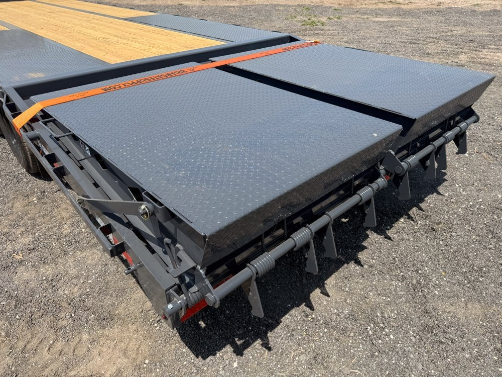 25' FD Gooseneck Mega Ramps 12k Axles Rhino Ramps - 12K MR/Deckover Trailers - Stryker Dealership Group