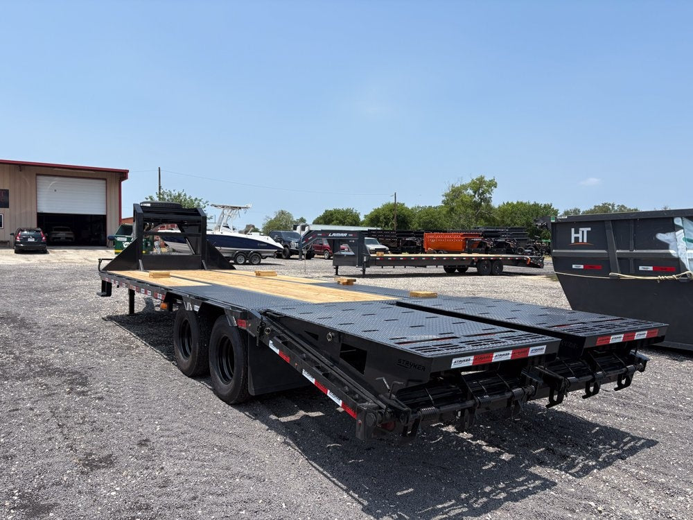 25' Stryker Gooseneck (2) 10K Axles Mega Ramps Dual Wheels - 10K MR DW/Deckover Trailers - Stryker Dealership Group