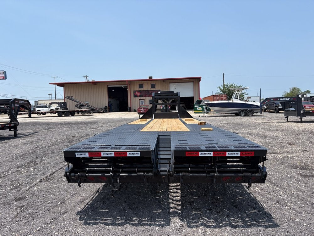 25' Stryker Gooseneck (2) 10K Axles Mega Ramps Dual Wheels - 10K MR DW/Deckover Trailers - Stryker Dealership Group