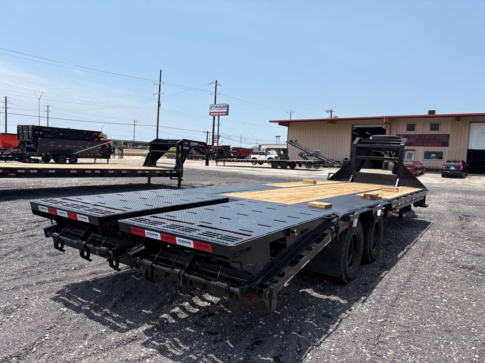25' Stryker Gooseneck (2) 10K Axles Mega Ramps Dual Wheels - 10K MR DW/Deckover Trailers - Stryker Dealership Group
