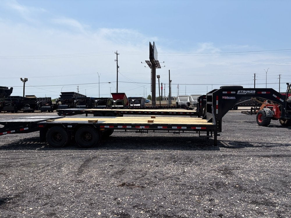 25' Stryker Gooseneck (2) 10K Axles Mega Ramps Dual Wheels - 10K MR DW/Deckover Trailers - Stryker Dealership Group