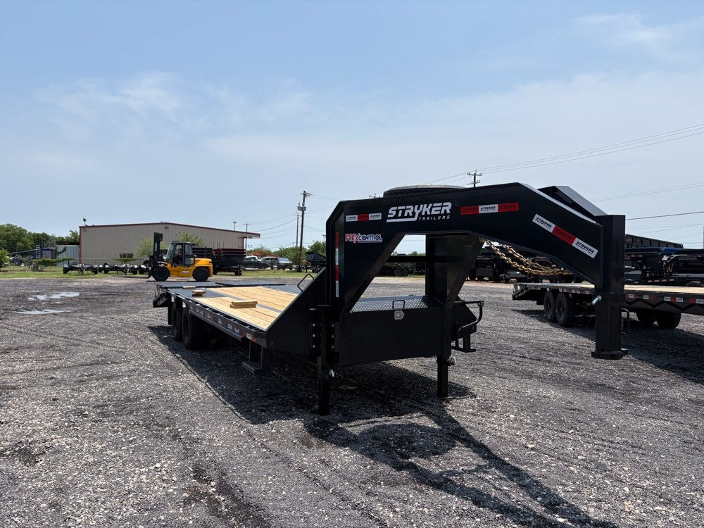 25' Stryker Gooseneck (2) 10K Axles Mega Ramps Dual Wheels - 10K MR DW/Deckover Trailers - Stryker Dealership Group