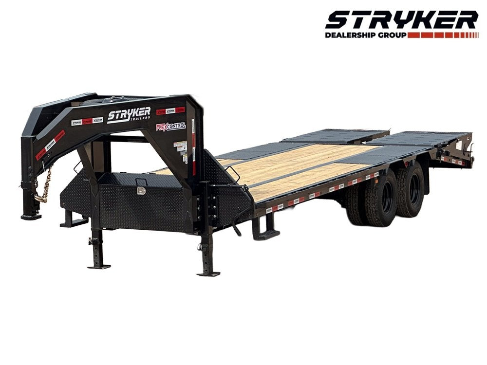 25' Stryker Gooseneck (2) 10K Axles Mega Ramps Dual Wheels - Dual Wheel Deckover/DO 10K MR DW - Stryker Dealership Group