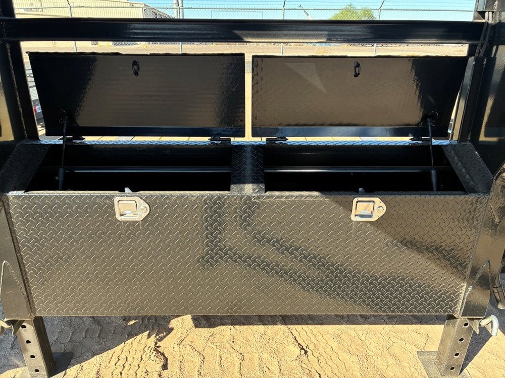 25' Stryker Gooseneck (2) 7K Axles Mega Ramps 14 ply Tires - Super Single Deckover/DO 7K MR - Stryker Dealership Group