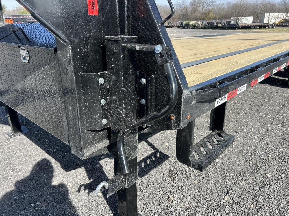 25' Stryker Gooseneck Deckover Trailer Straight Deck - (2) 7K Axles - Super Single Deckover/DO 7K SD - Stryker Dealership Group