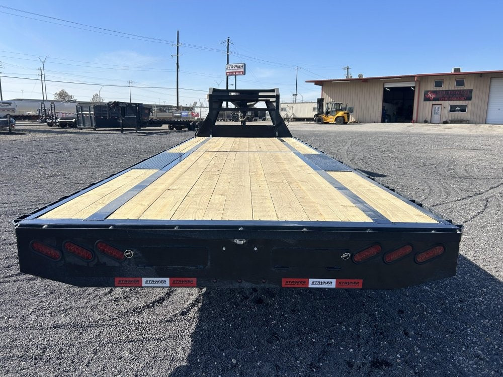 25' Stryker Gooseneck Deckover Trailer Straight Deck - (2) 7K Axles - Super Single Deckover/DO 7K SD - Stryker Dealership Group
