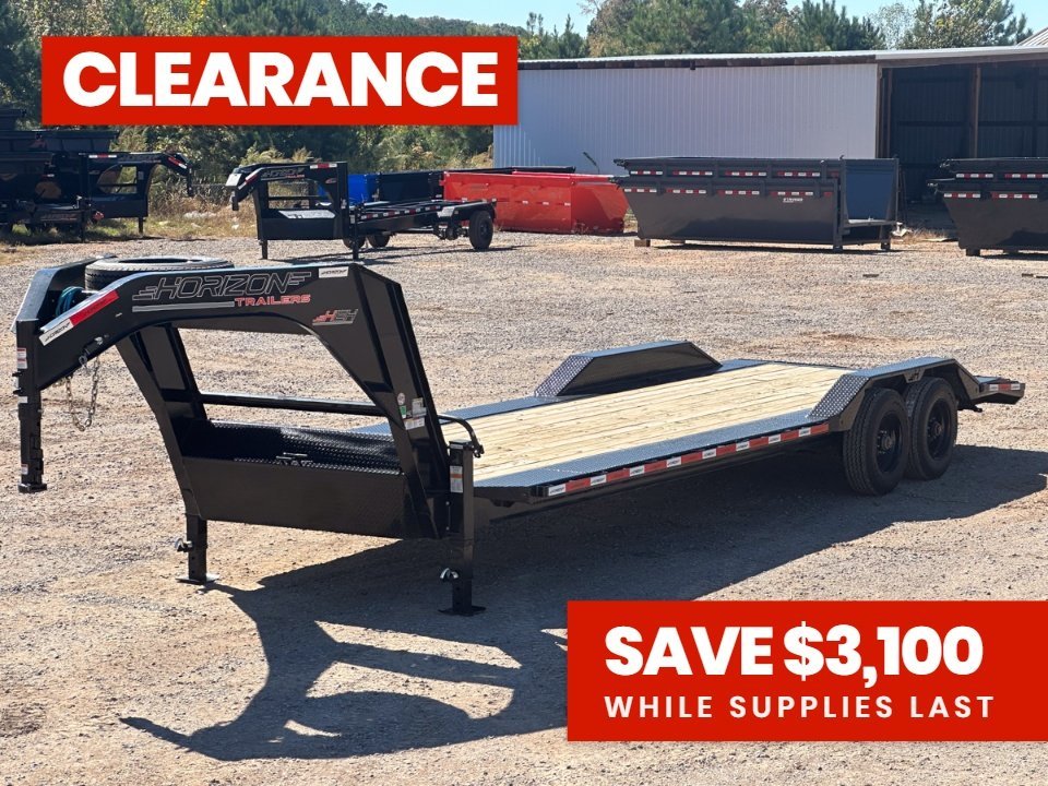 26' HEH Gooseneck Equipment Trailer (2) 10K Axles, Drive Over Fenders, 3' Dove W/ Slide In Ramps 10275 - Stryker Dealership Group