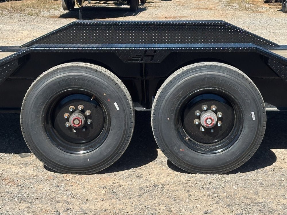 26' HEH Gooseneck Equipment Trailer (2) 10K Axles, Drive Over Fenders, 3' Dove W/ Slide In Ramps 10275 - Stryker Dealership Group