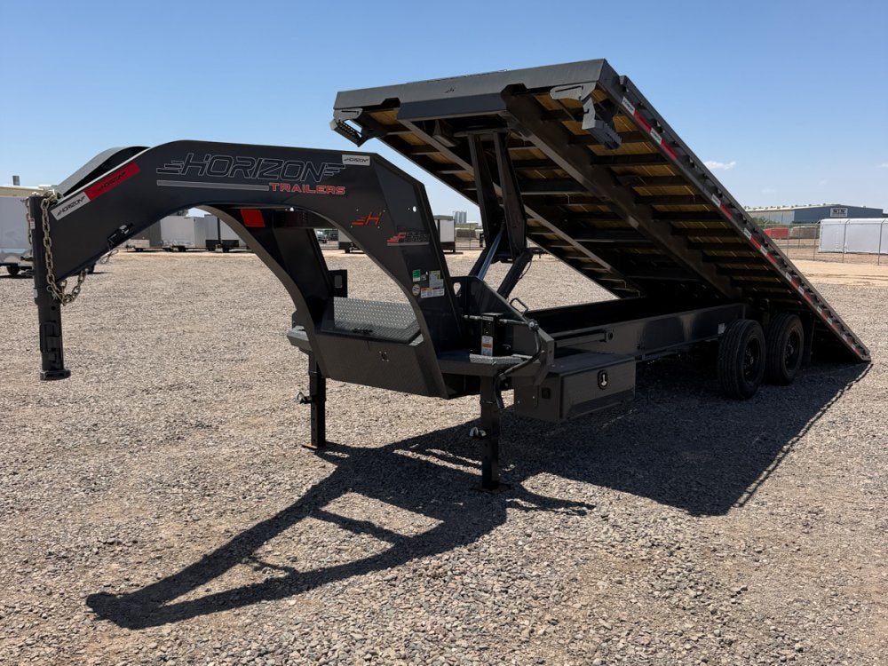 26' Horizon FFHSS Gooseneck Deckover Full Tilt Trailer - (2) 10K Axles 014792 - Stryker Dealership Group