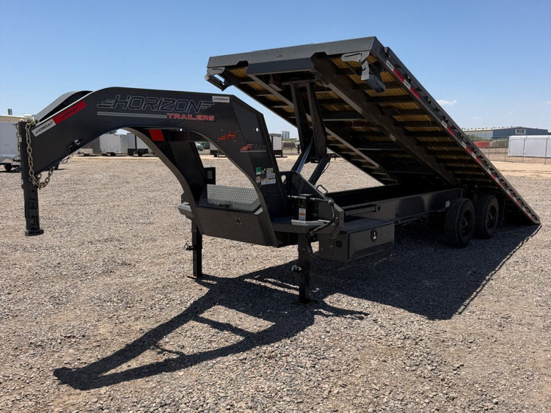 26' Horizon FFHSS Gooseneck Deckover Full Tilt Trailer - (2) 10K Axles 014792 - Stryker Dealership Group