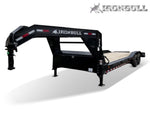 26' Iron Bull ETG Gooseneck Equipment Trailer Mega Ramps Drive Over Fenders - (2) 7,000 lb Axles 914310 - Stryker Dealership Group