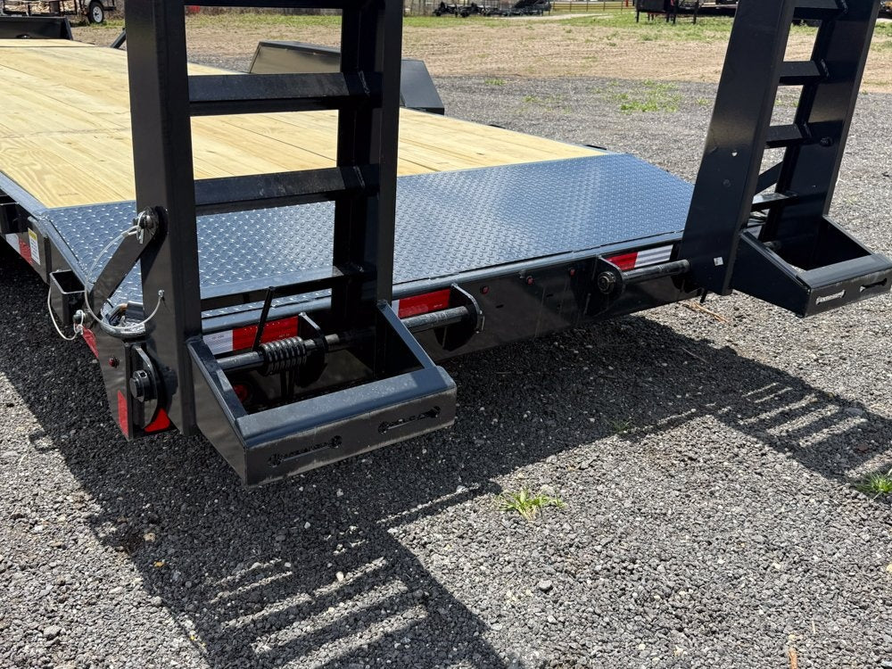 26' BP Equipment Trailer Stand Up Ramps - 7k Axles - Equipment Trailers - Stryker Dealership Group