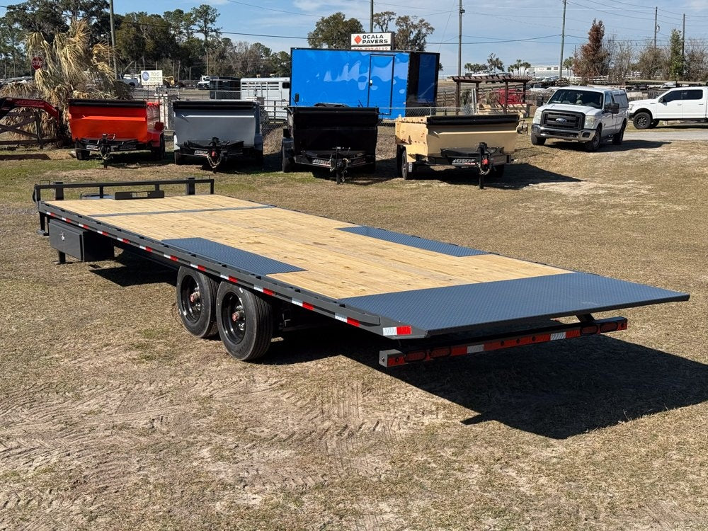 26' FA Bumper Pull Deckover Tilt - 8k Axles - 16 Ply Tires with Spare - Deckover Tilt/Deckover Trailers - Stryker Dealership Group