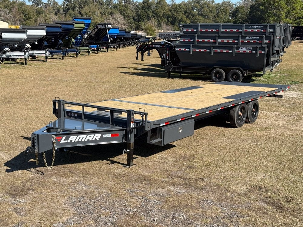 26' FA Bumper Pull Deckover Tilt - 8k Axles - 16 Ply Tires with Spare - Deckover Tilt - Stryker Dealership Group