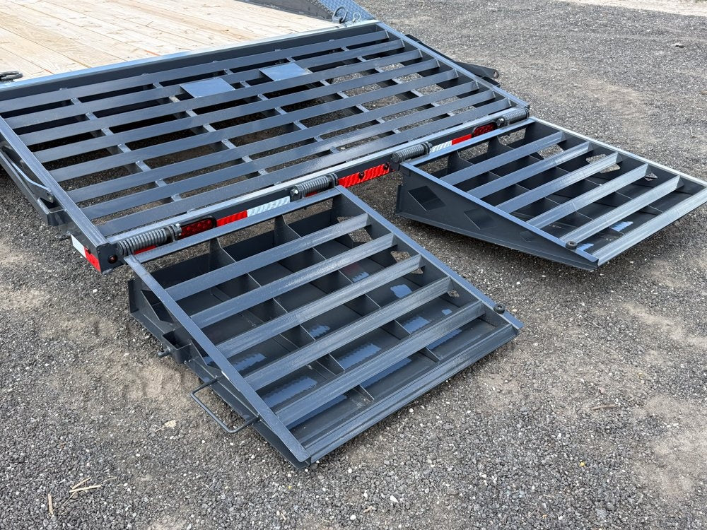 26' H8 Bumper Pull Mega Ramps 7k Axles - Drive Over Fenders/Equipment Trailers - Stryker Dealership Group