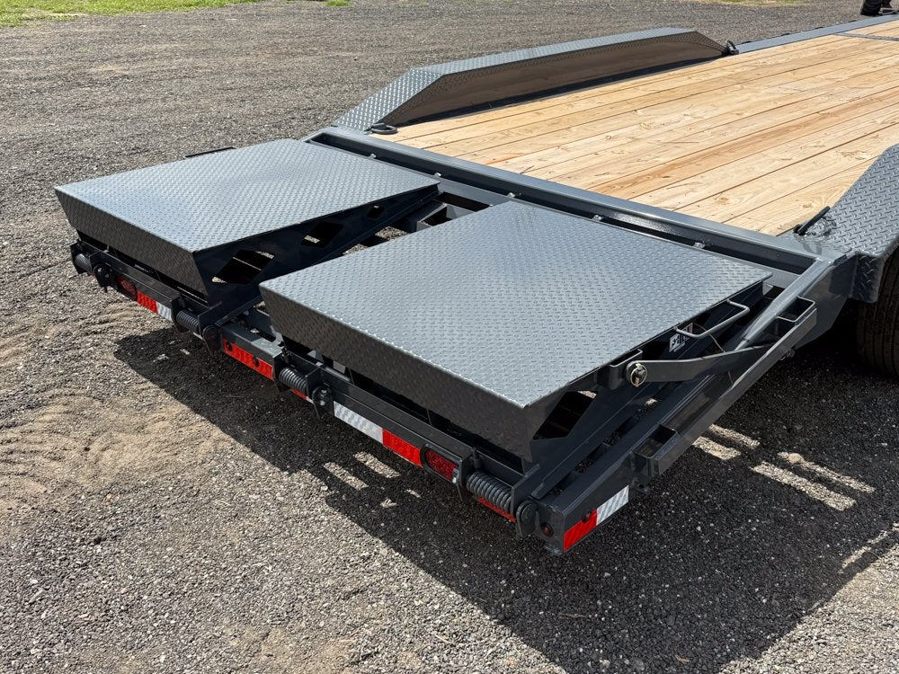 26' H8 Bumper Pull Mega Ramps 7k Axles - Drive Over Fenders/Equipment Trailers - Stryker Dealership Group