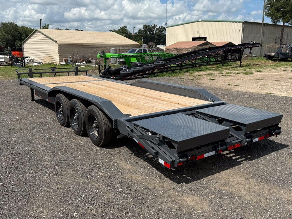 26' H8 Bumper Pull Mega Ramps 7k Axles - Drive Over Fenders/Equipment Trailers - Stryker Dealership Group