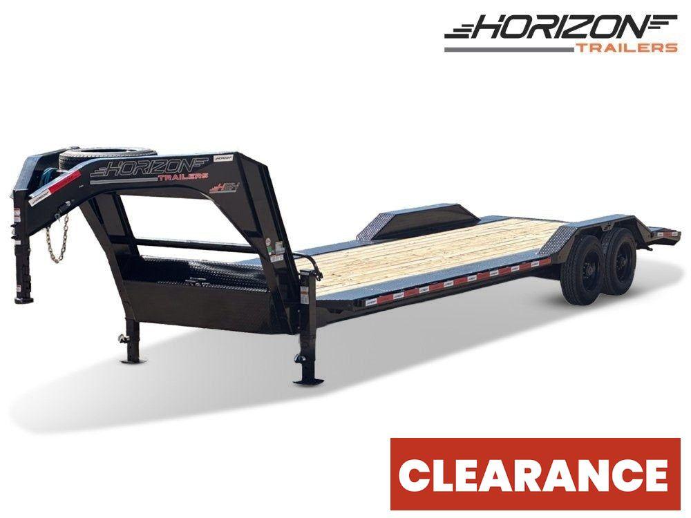 26' HEH Gooseneck Equipment Trailer (2) 10K Axles, Drive Over Fenders, 3' Dove W/ Mountain Ramps - Low Profile Equipment Trailers - Equipment Trailers - Stryker Dealership Group